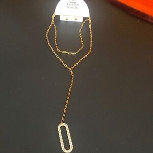 NWT paperclip necklace